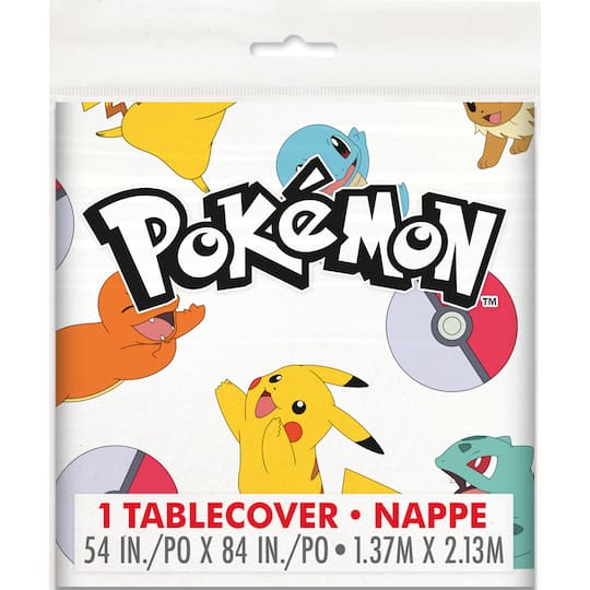 54" x 84" Pokémon™ Plastic Table Cover